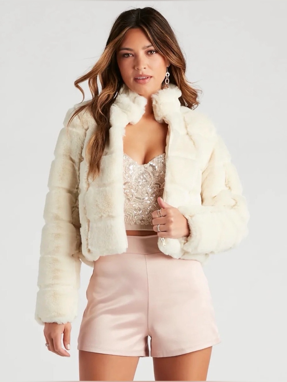 Cisono faux fur jacket